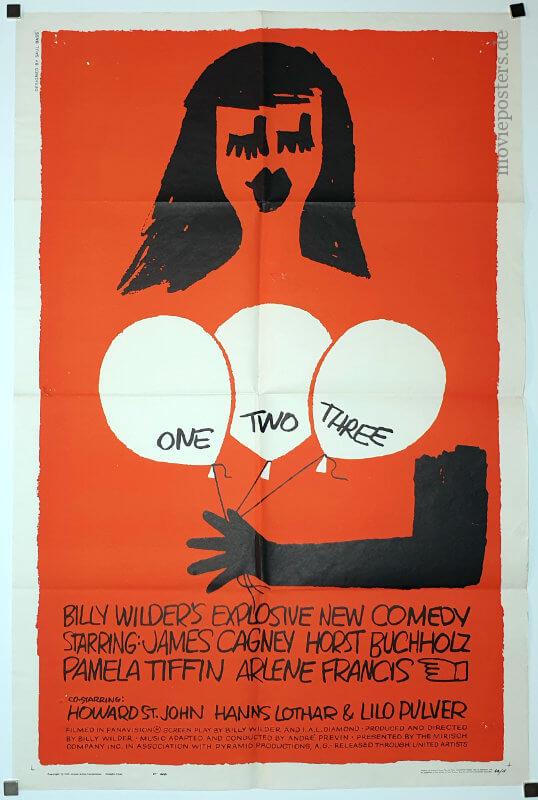One, Two, Three / One Sheet / USA